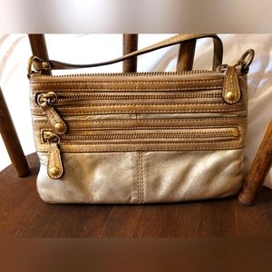 Y2K Gold Coach Purse